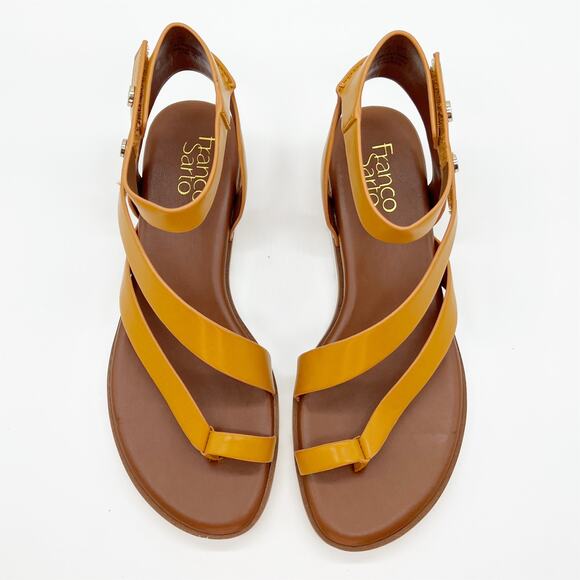 Franco Sarto Daven Sport Gladiator Mustard Yellow Tan Sandals Womens Size 7.5 - Picture 2 of 10